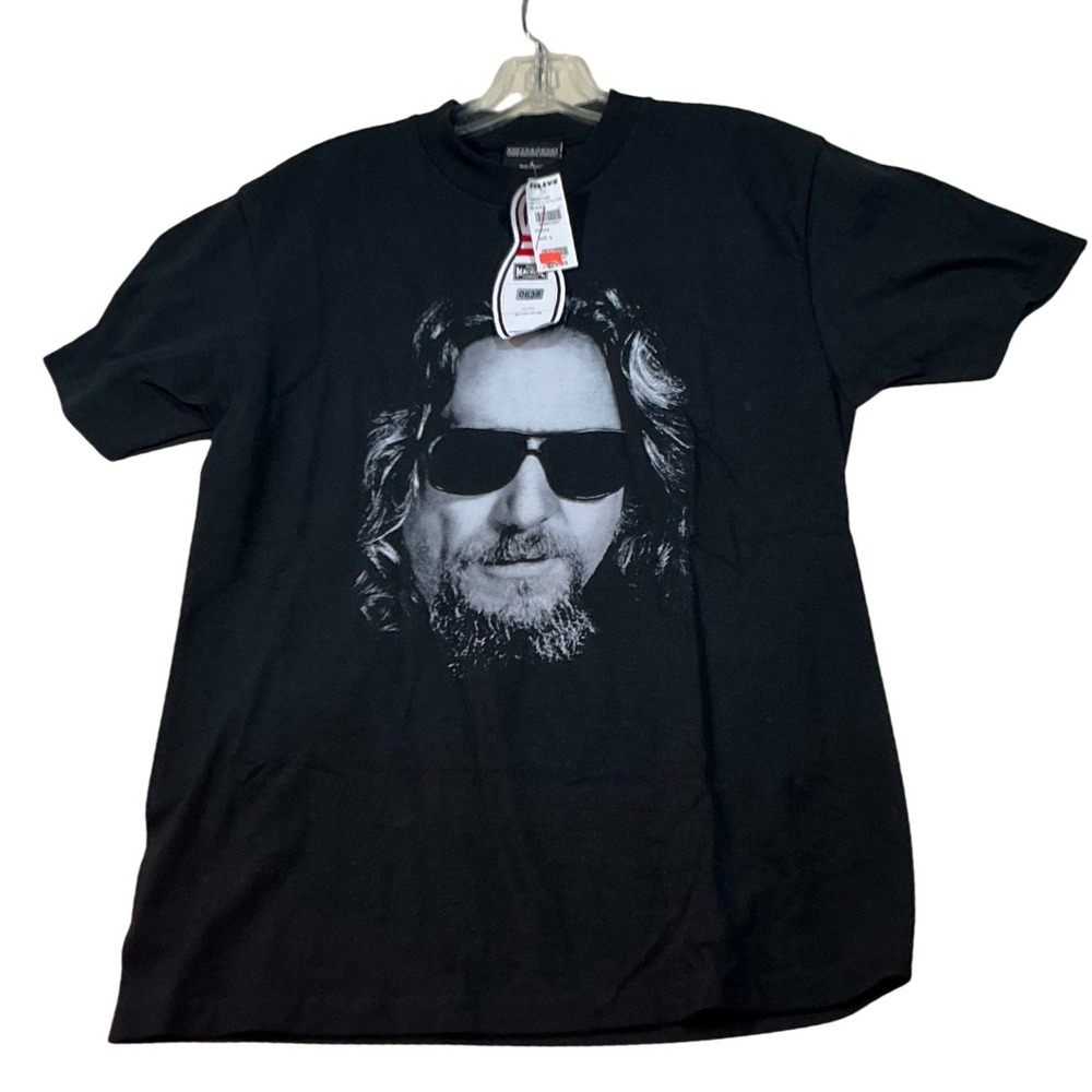Loser Machine Co The Big Lebowski The Dude Graphic T-Shirt Black Mens Size S NWT